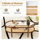 18.5 Coffee Table Tempered Glass Top, Brown