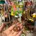 Cute Japan clear resin keychain