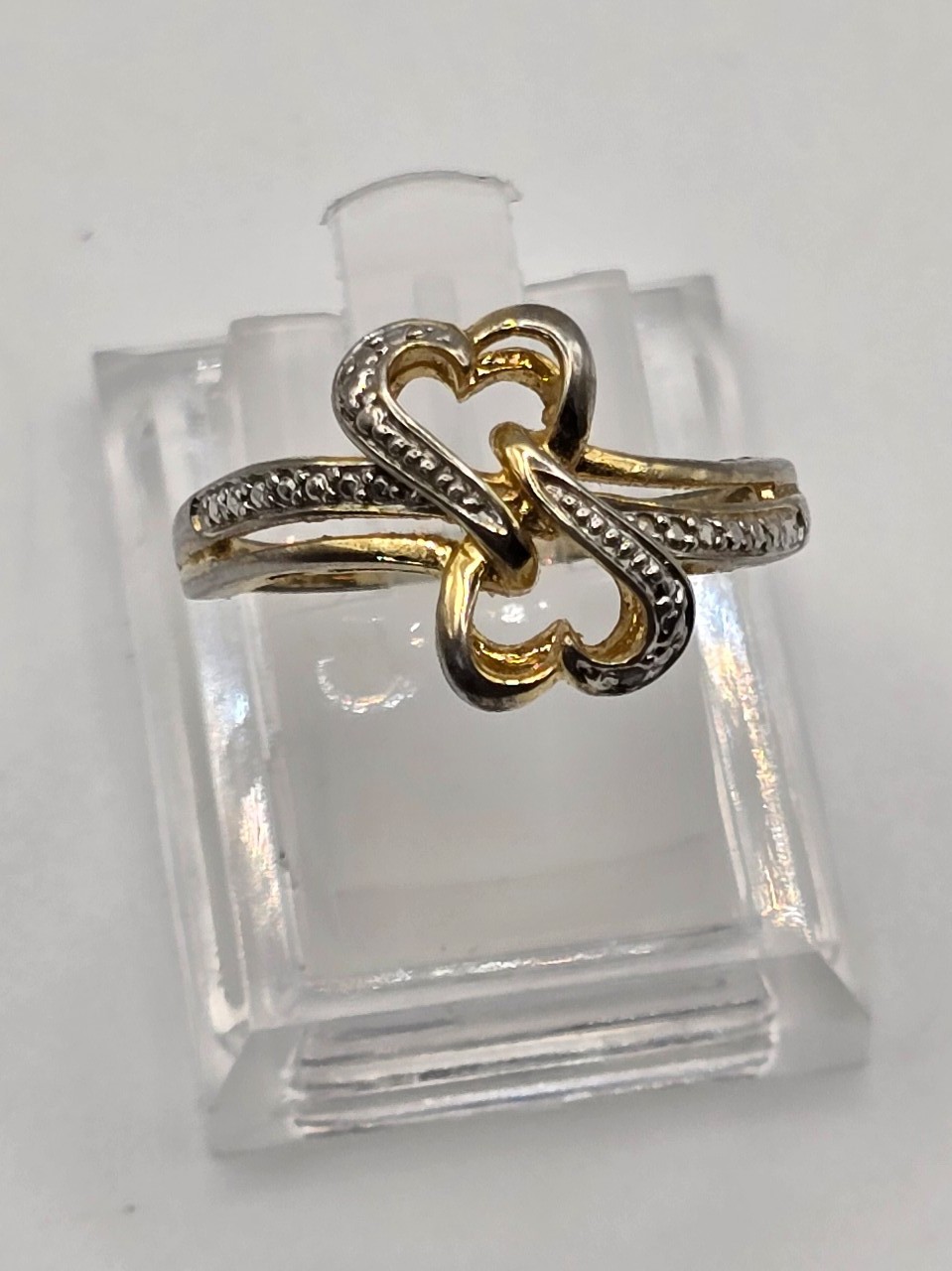 Vintage JCM 925 OPEN HEARTS RING SIZE 8.25