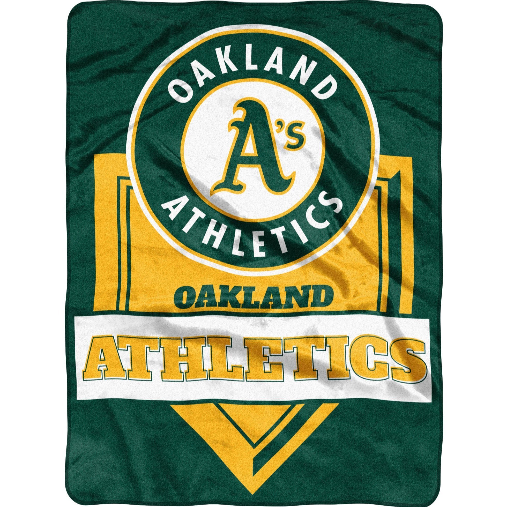 Oakland Athletics Home Plate Raschel Throw Blanket 60 x80
