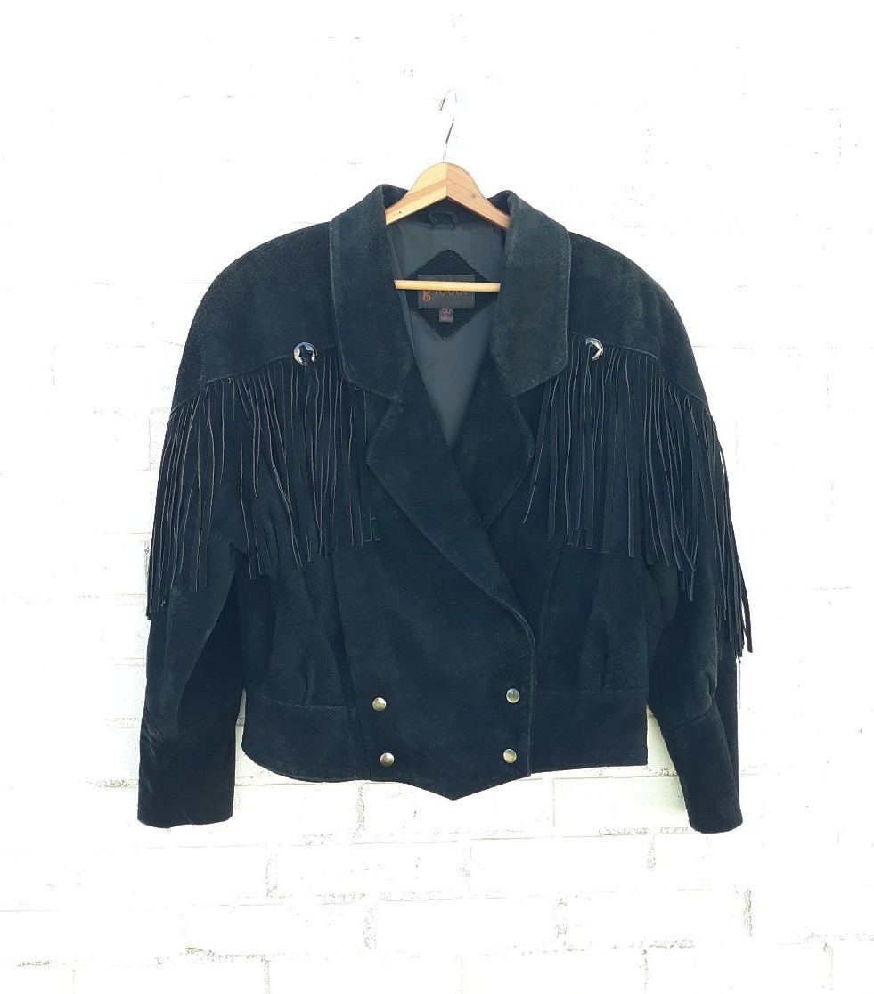 G4000 Leather Fringe Jacket Western Motorcycle