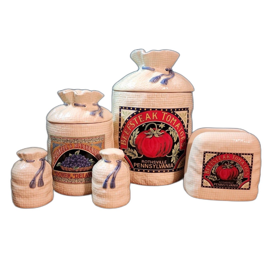 VINTAGE HEARTH & HOME DESIGN CANISTER SET