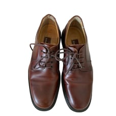 Johnston and Murphy oxfords leather lace up shoes brown