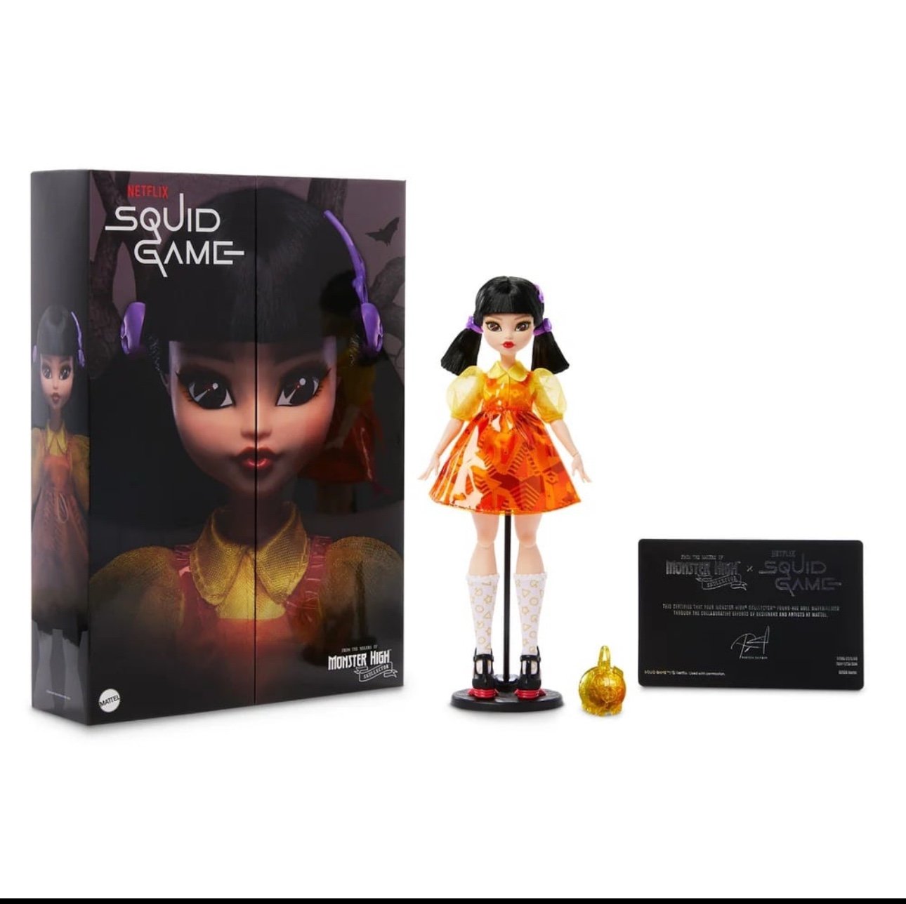 Monster High Skullector Squid Game Young-Hee Doll