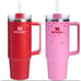 LIMITED Stanley Cups Valentines Day 2025 40oz H2.0 Tumbler Red/Pink