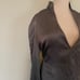 [Akris Punto] Gray 100% Silk Blouse Sz: 4 NWT!