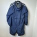 Sporti Striped Comfort Fleece-Lined Swim Parka Training Jacket Hooded Medium