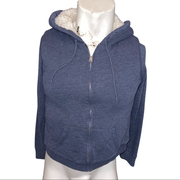 Abercrombie and Fitch Sherpa Hoodie // Vintage 90’s Clothing // Large