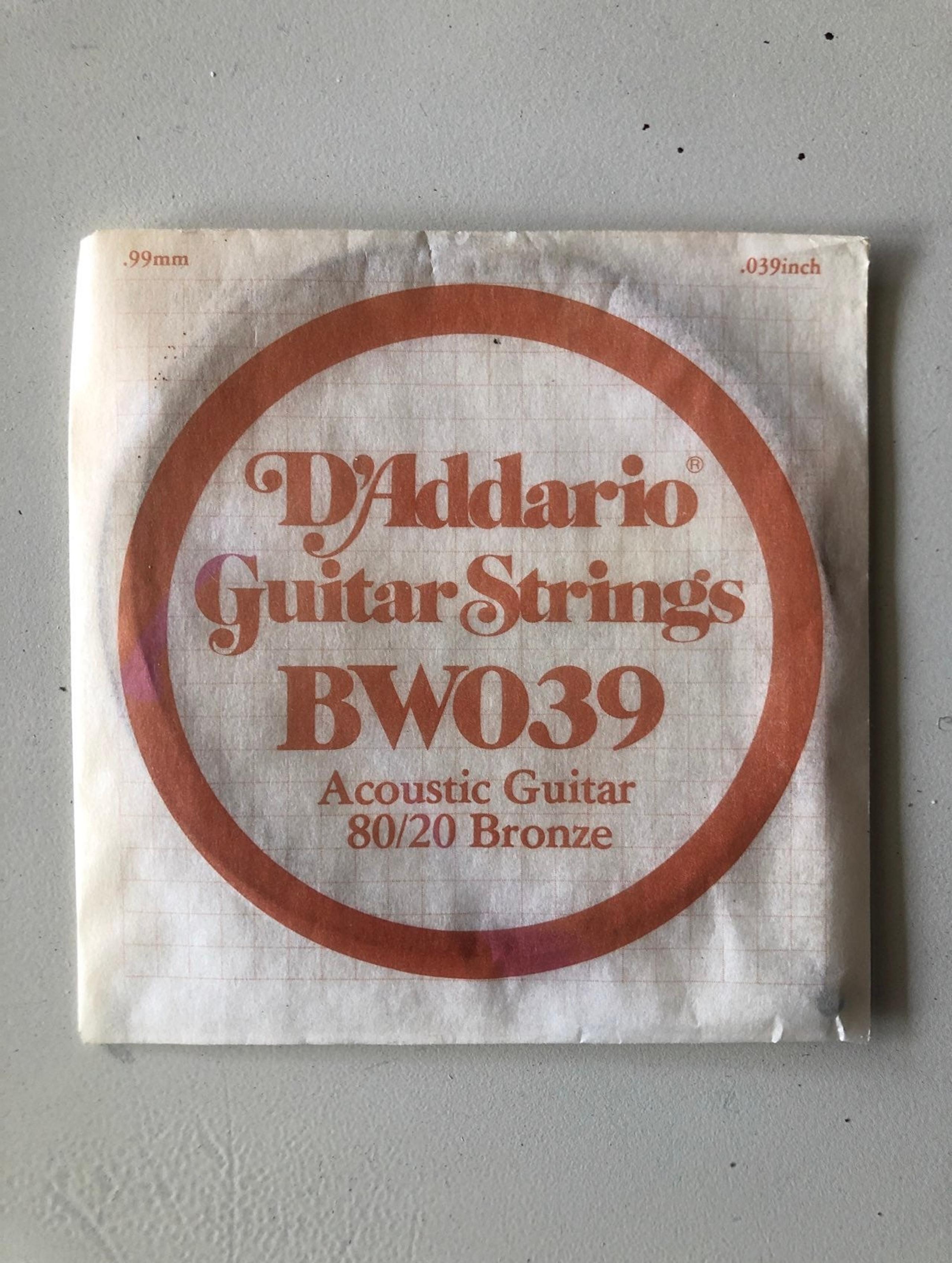 Guitar String BW039 Accoustic Guitar - D'Addario