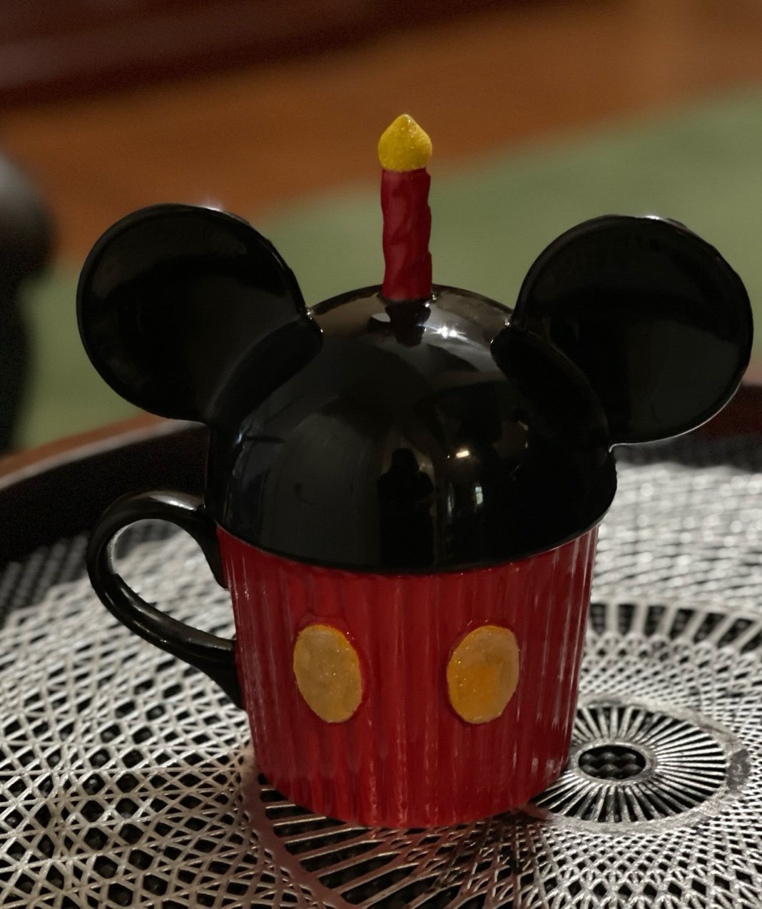 Hallmark Disney Birthday Mouse Ears Mug Excellent Preowned Condition