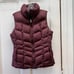 Lands' End deep purple down filled puffer vest women's xs 2 4