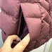 Lands' End deep purple down filled puffer vest women's xs 2 4
