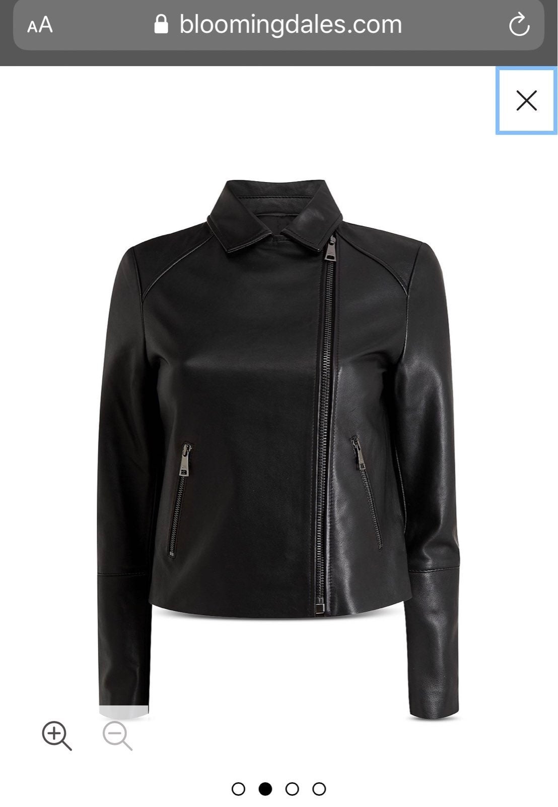 レザージャケット・コート TED BAKER Ted Lizia Biker Jacket Black Ted Baker Lizia Moto Short Relaxed Fit Jacket - Get