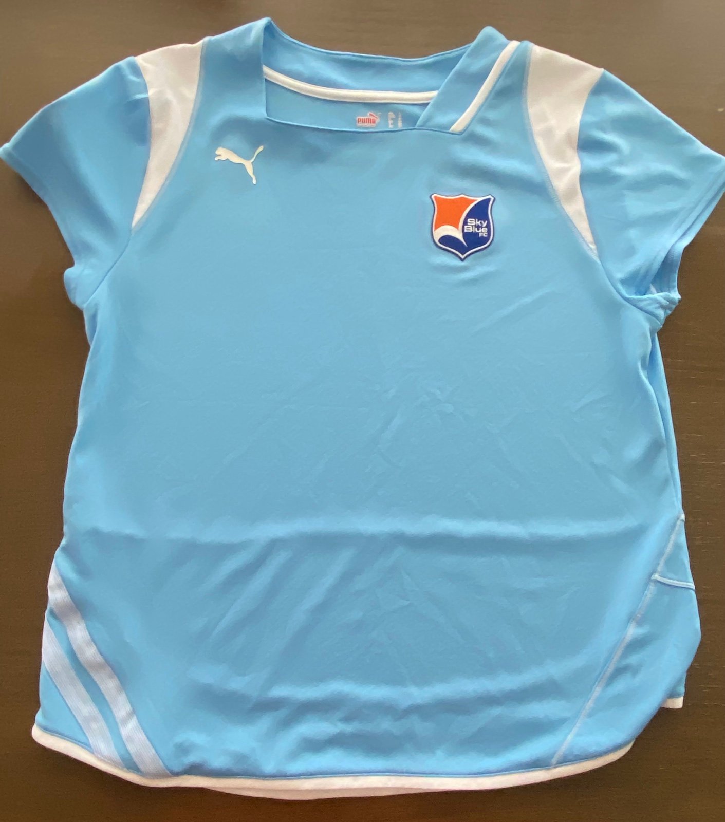 Sky Blue FC Vintage Soccer Jersey Womens Large Puma Adult NWSL WPS Used L USWNT