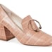 FREDA SALVADOR LIFT Pierced Block Heels Cocoa Croc
