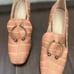 FREDA SALVADOR LIFT Pierced Block Heels Cocoa Croc