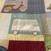 Land Of Nod Vehicles Colors Full Queen Patchwork Comforter Quilt Blanket READ