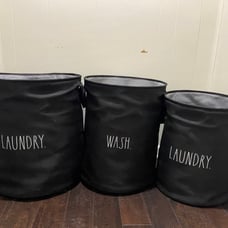 Complete set of Rae Dunn Laundry baskets!!