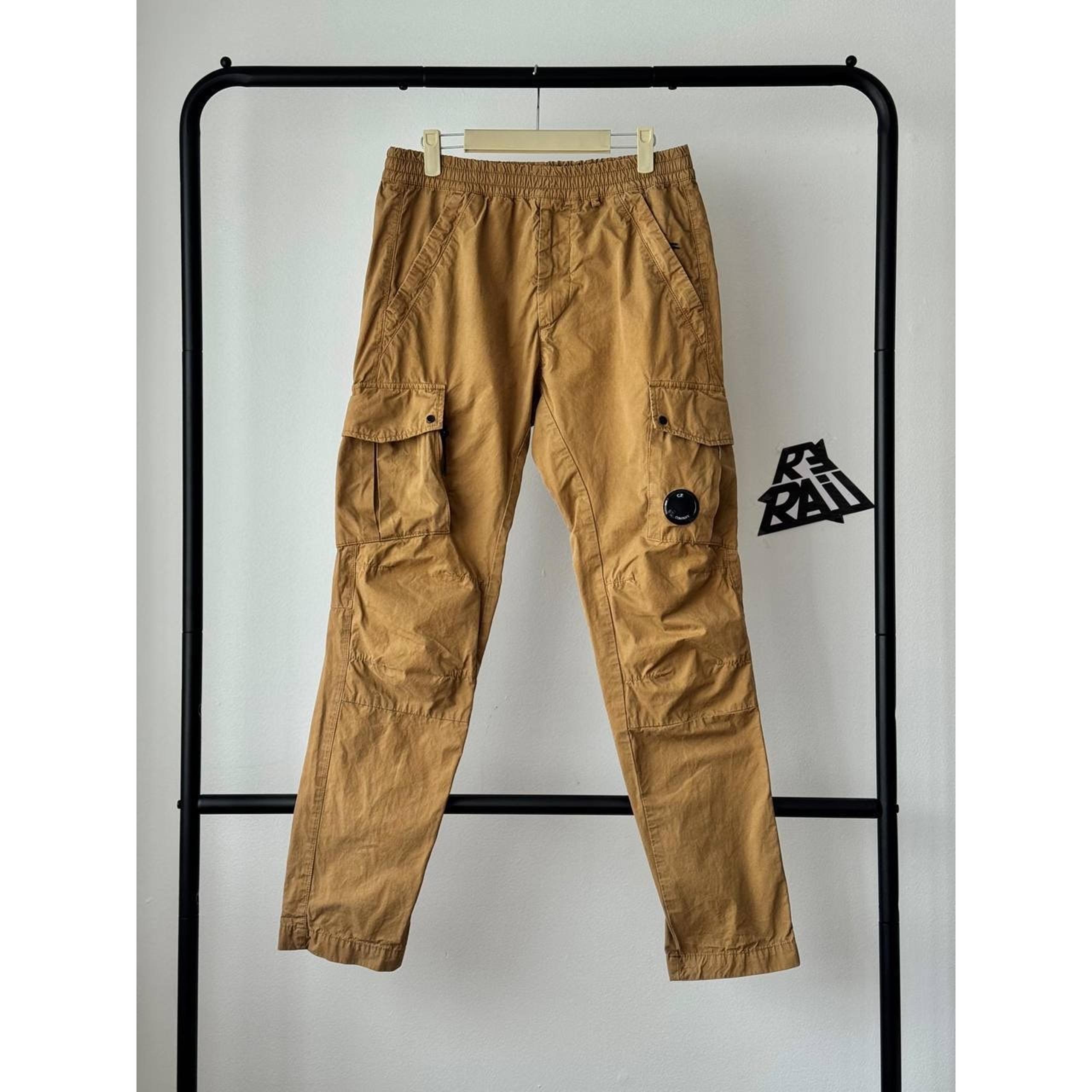 CP Company Loose Fit Cargo Pants Cotton Satin