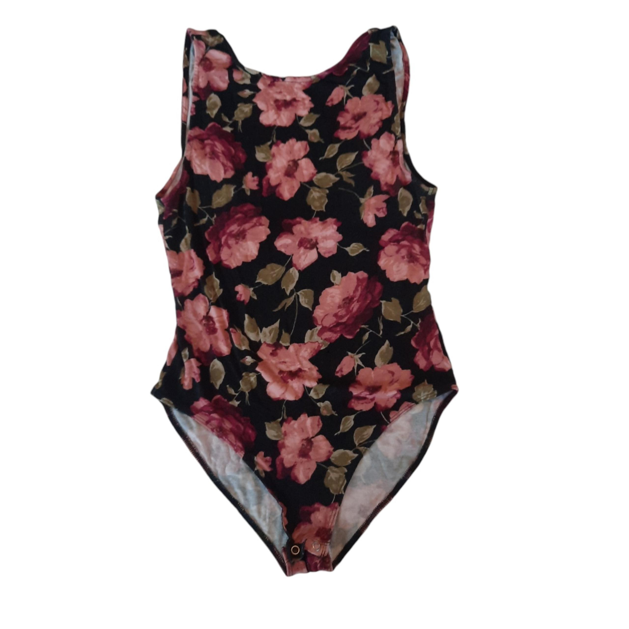 American Eagle Women's Floral Tank Bodysuit S
