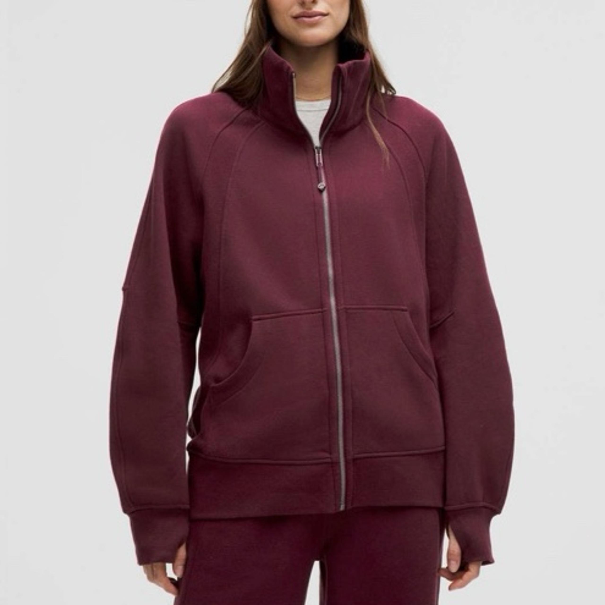 Lululemon Scuba Funnel Neck Full Zip • Garnet • M / L