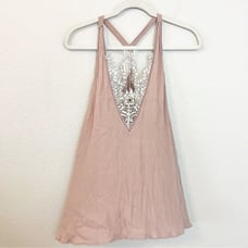 Mustard Seed Lace Swing Tank NWT Large