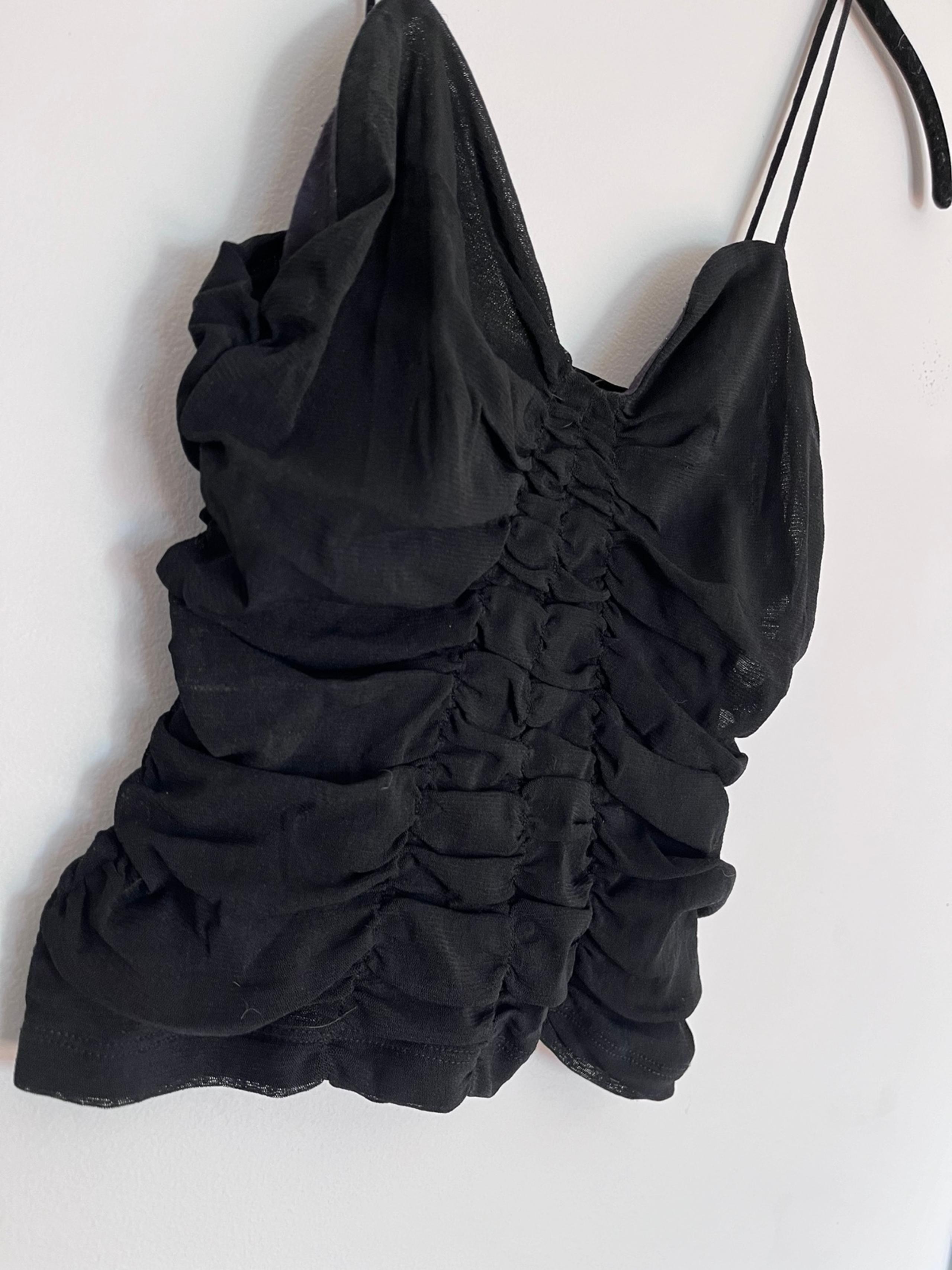 URBAN OUTFITTERS Ruched Sexy Black Tank Top. Women’s Size Medium. Like New!