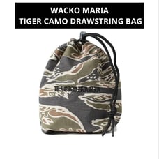 WACKO MARIA TIGER CAMO DRAWSTRING BAG