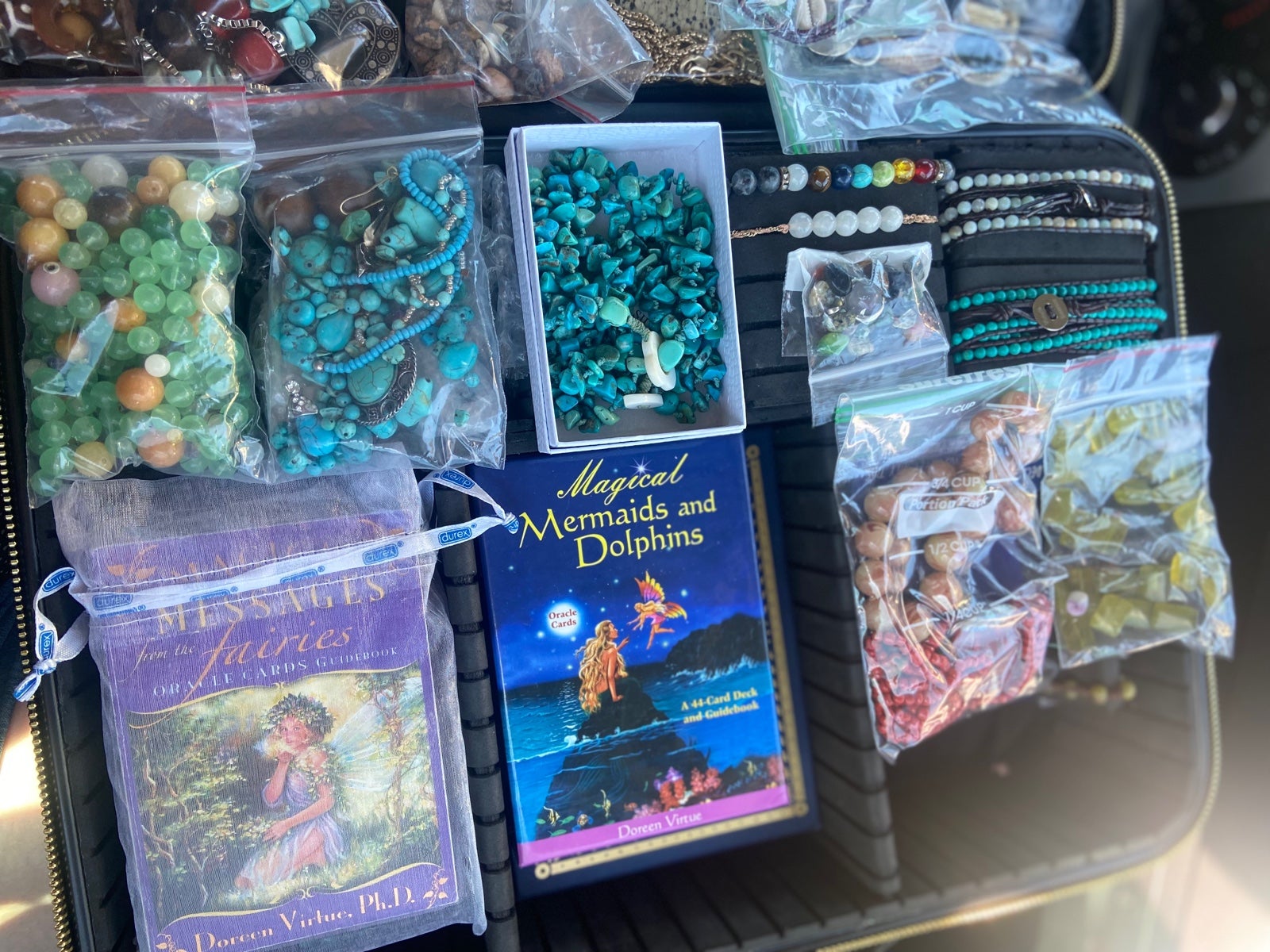 Huge crystal\stone +tarot lot