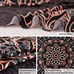 Black Mandala Tapestry Wall Hanging Psychedelic Aesthetic Indian Hippie