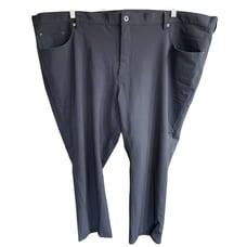 Proper Cloth Pants Men's Moleskin Milano Black 51 X 27.7 Golf Dress Performance