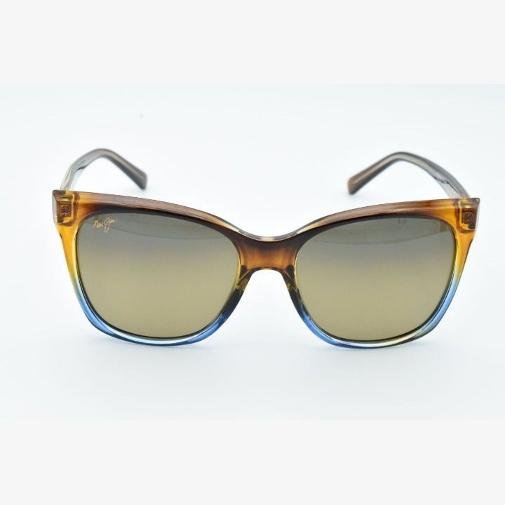 Maui Jim Alekona MJ 793-18B Caramel with Blue / HLC Bronze Polarized