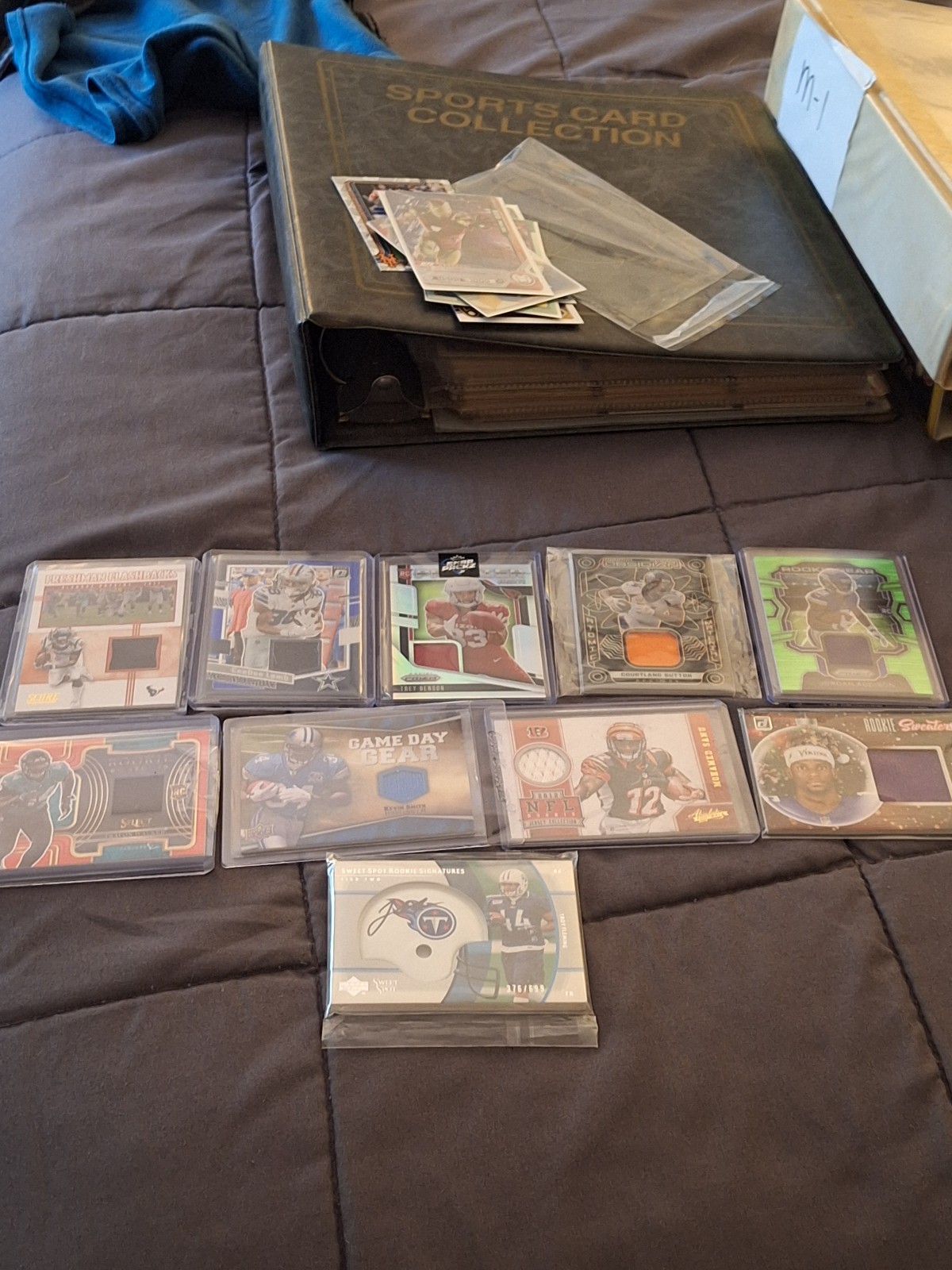 Football lot patch cards