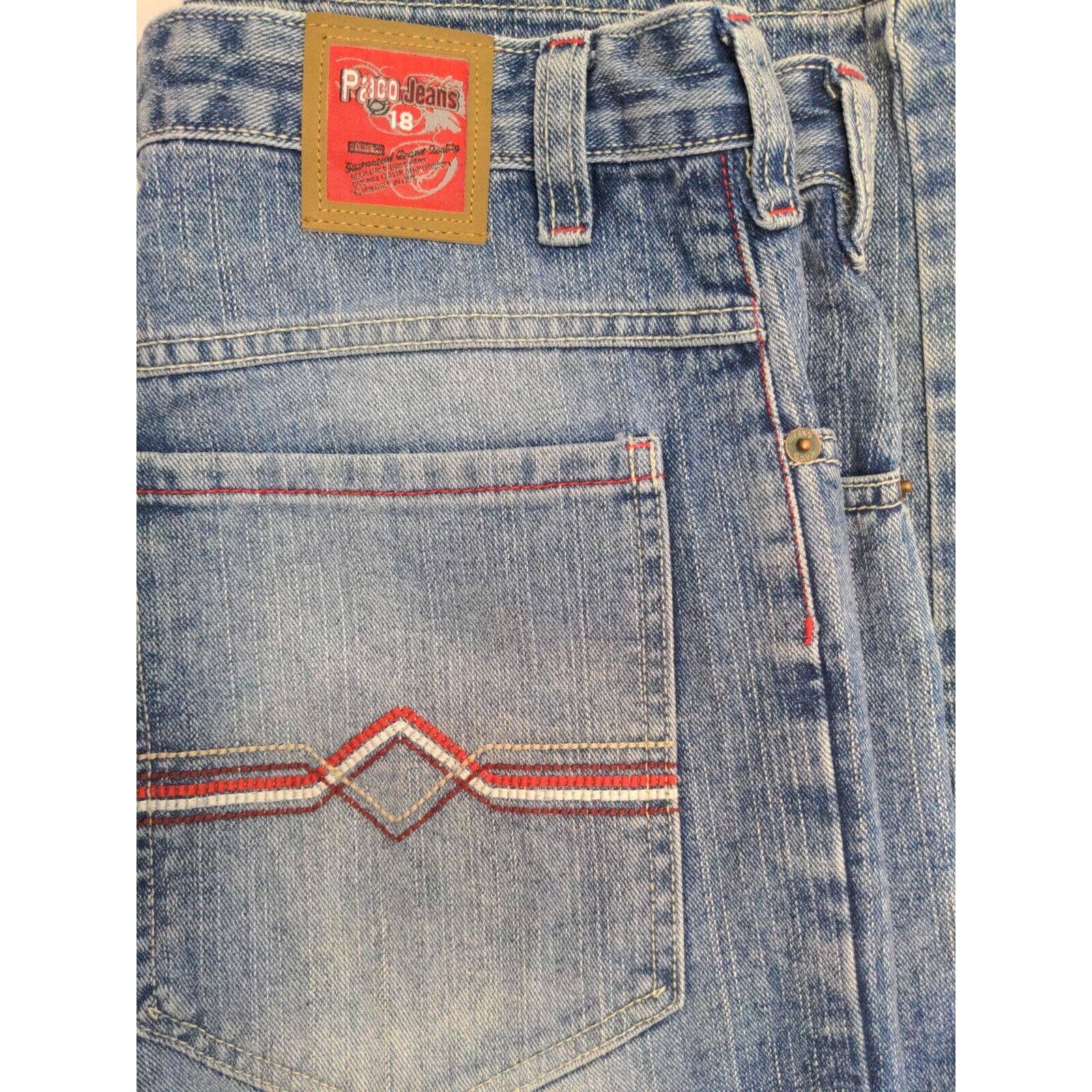Boys Paco Blue Denim Jeans Pants Kids Youth size 18
