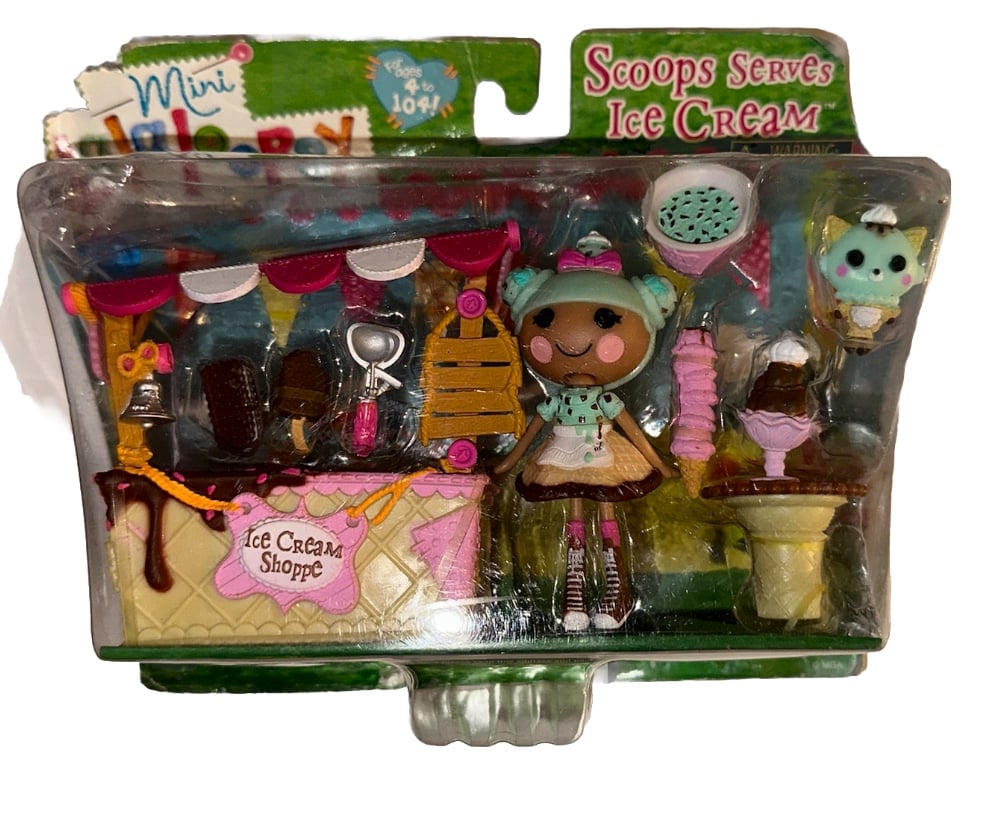 Lalaloopsy mini scoops serves ice cream Shop playset New X1