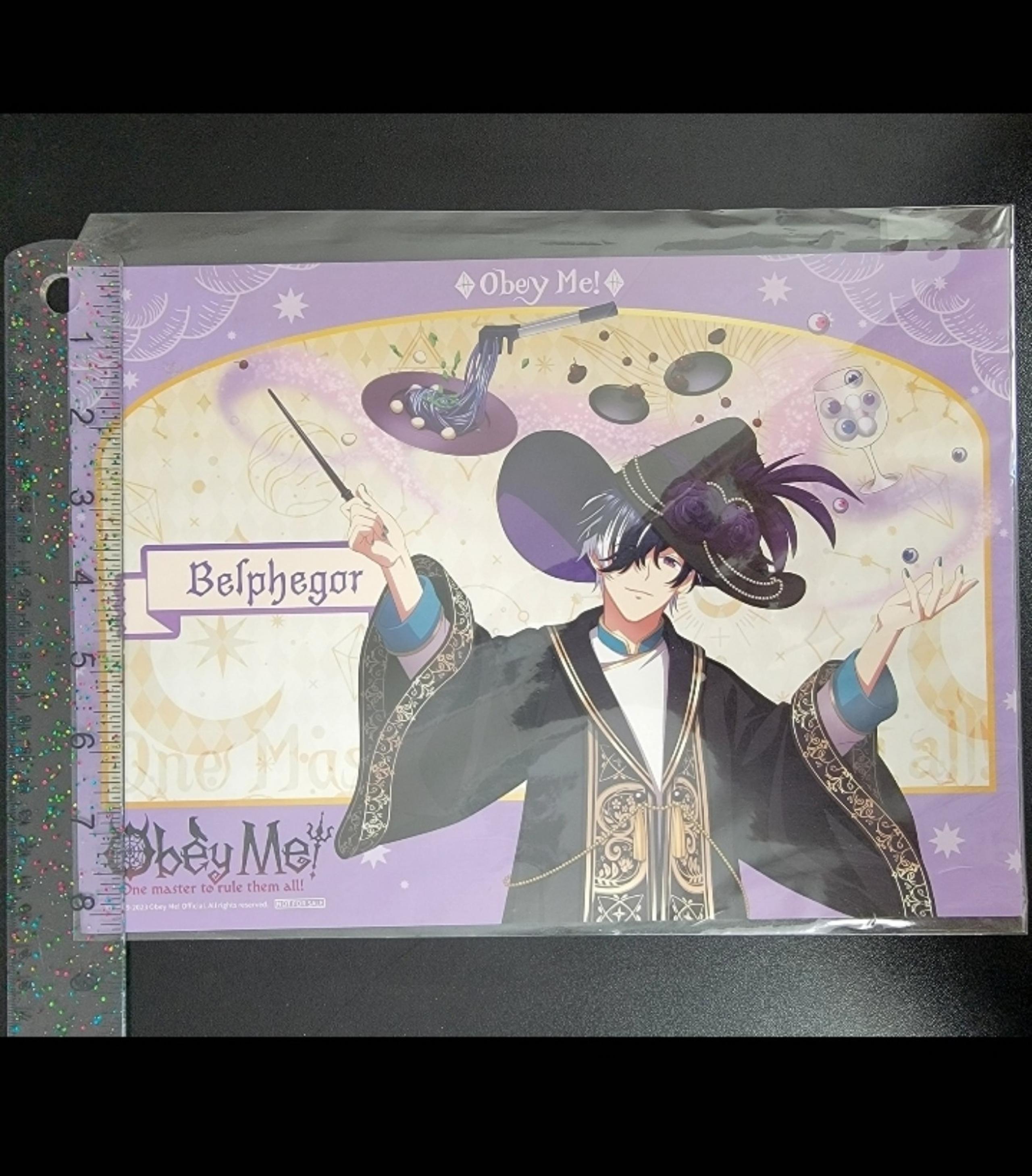 Belphegor A4 Paper Placemat "Obey Me! x THE Chara CAFE"