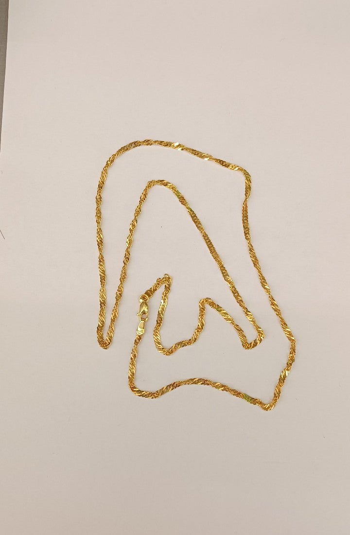 10kt real gold Singapore chain 22 inches