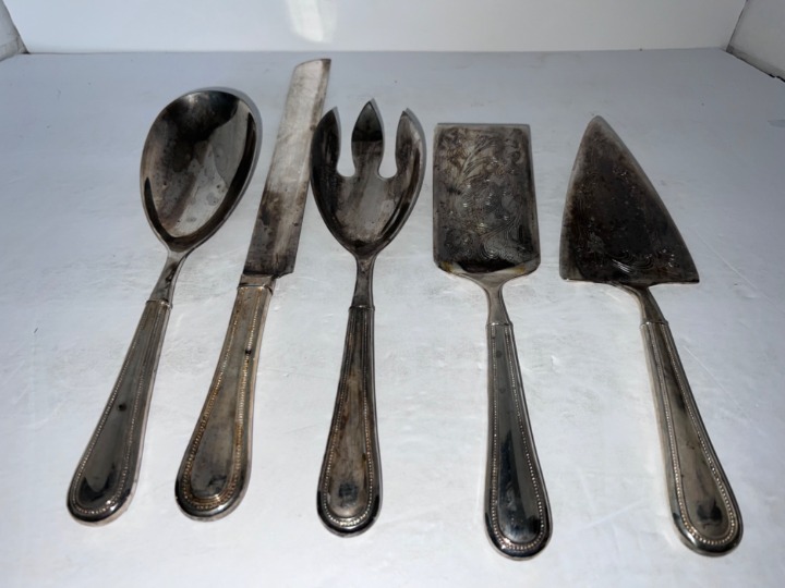 Towle Silversmiths Silver-plated 5 Piece Serving Set