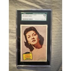 1957 TOPPS HIT STARS #43 JODIE SANDS VINTAGE REGISTRY BREAK GRADED PSA 7