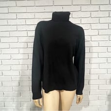 Charter Club Black Cashmere Turtleneck Sweater - Size Large