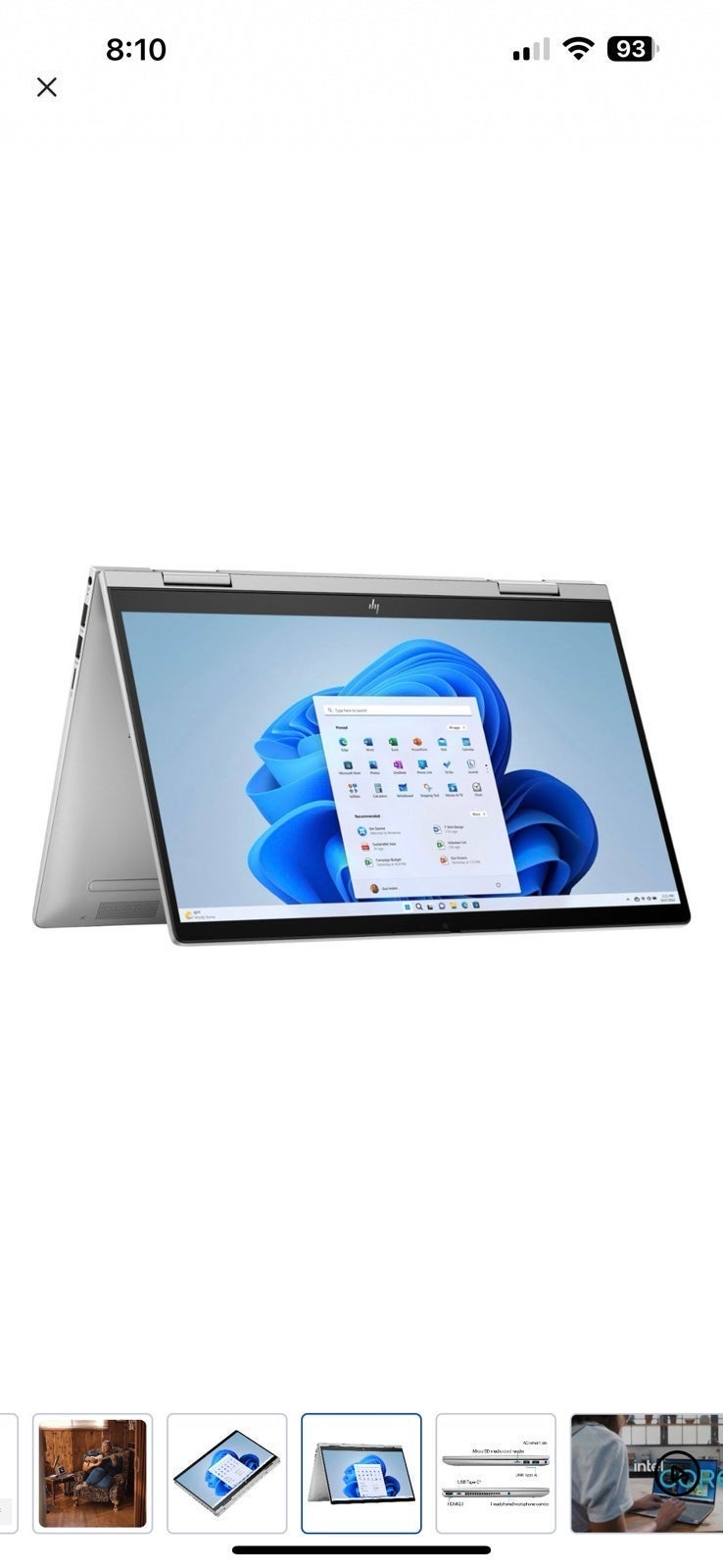 HP Envy 2-in-1 Full HD Touch-Screen Laptop