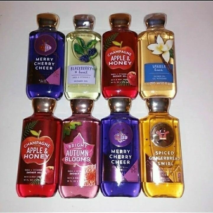 Set of 8Bath and Body Works Shower Gel