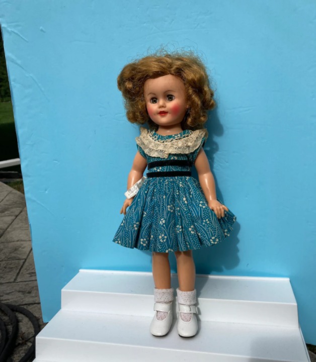 Shirley Temple Doll 15 Inch Vinyl Vintage 1957+ Ideal Original Dress