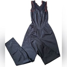 Lady Cameo Vintage Black Sheer Lace Goth High Rise Lingerie Intimates Jumpsuit