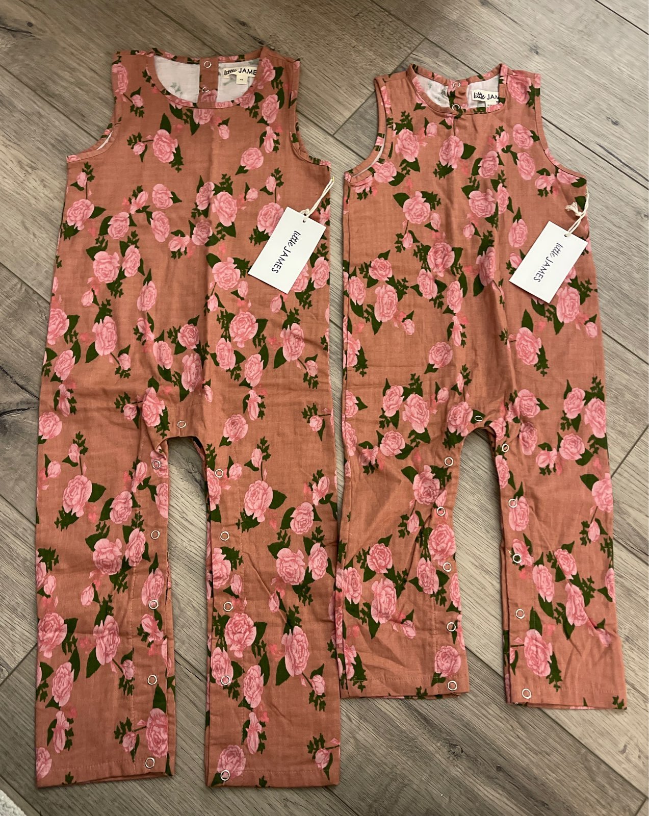 Little James floral overalls