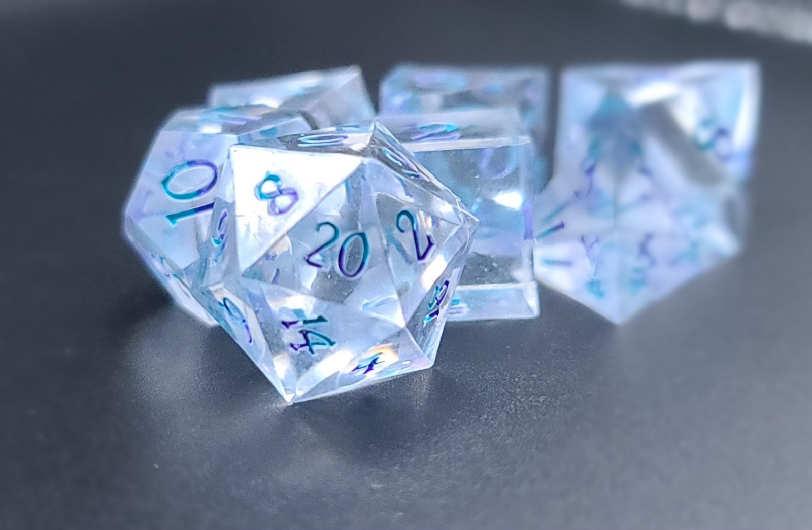 Self Destruction Awareness handmade dice set