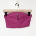 GANNI Summer Sleeveless Beaded Strapless Crop Smocked Back Fuchsia Pink Top