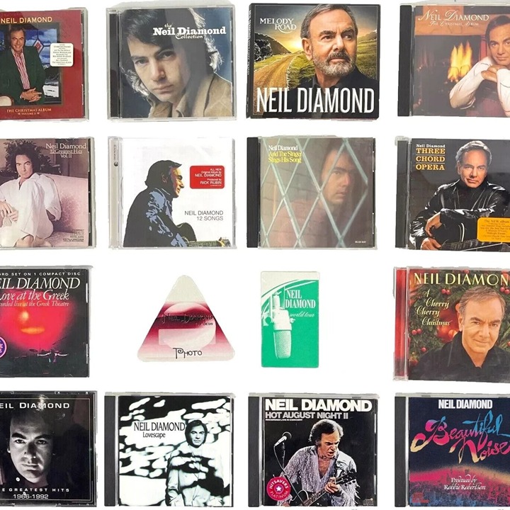 Neil Diamond 16 CD + Concert Pass Bundle Hits Love Greek Hot August Nights Xmas