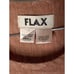 FLAX Linen 2-Piece Outfit Capri Lagenlook Orange Peach Size S/M Beach Resort