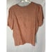FLAX Linen 2-Piece Outfit Capri Lagenlook Orange Peach Size S/M Beach Resort